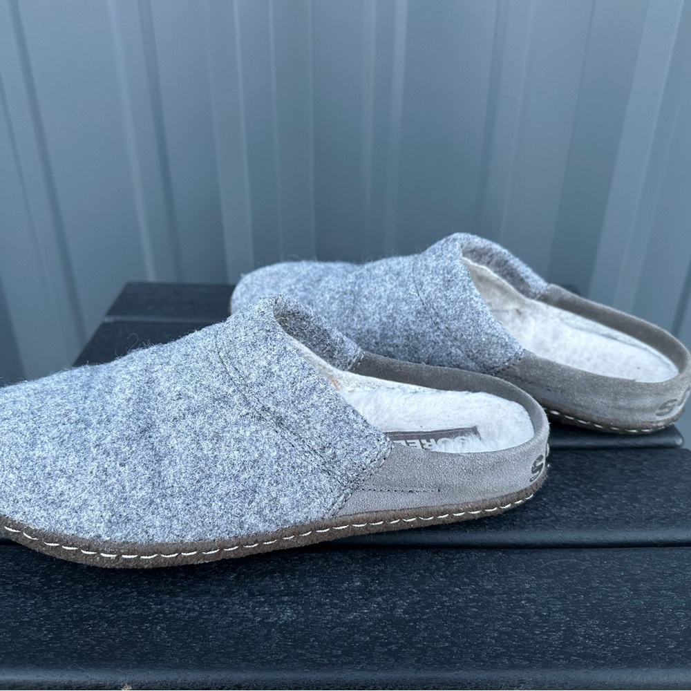 SOREL Nakiska Scuff felt & suede Slippers